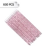 Repousses Cuticules Plastique Glitter Pink x12