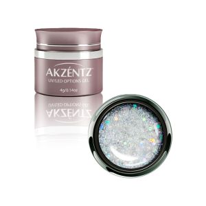 Gel Options Sparkles Aurora White