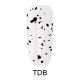 Gel Polish Top Dots Black No Wipe 8ml