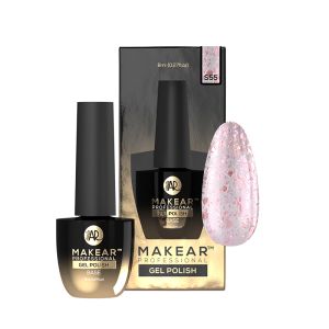 Gel Polish Premium Glitter S55 Stellar Pink Aurora Makear