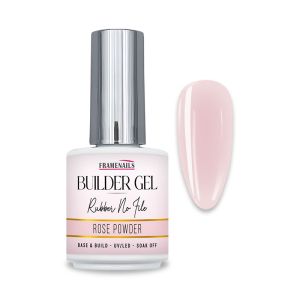 Builder Gel Rubber No File Rose Powder 15ml