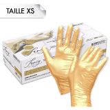 Gants Nitrile FANCY Gold XS