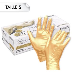 Gants Nitrile FANCY Gold S