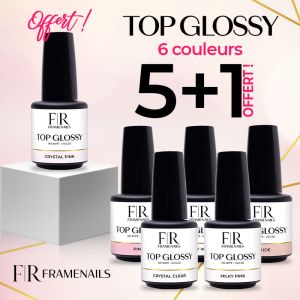 Pack Découverte Top Glossy No Wipe 15ml 5+1 Offert