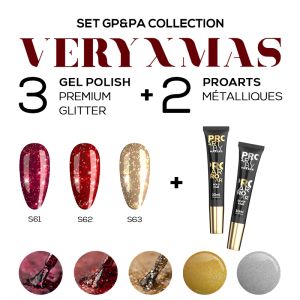 Gel Polish & Pro Art Set Very X-Mas (3+2) Makear