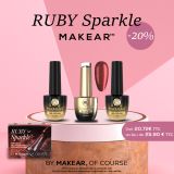 Gel Polish Glitter Set Ruby Sparkle Makear