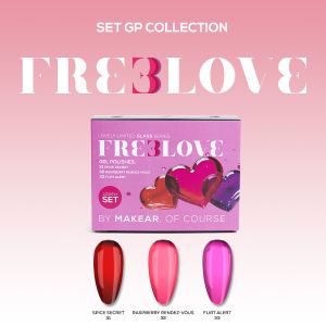 Gel Polish Glass Effect Set Free Love Makear